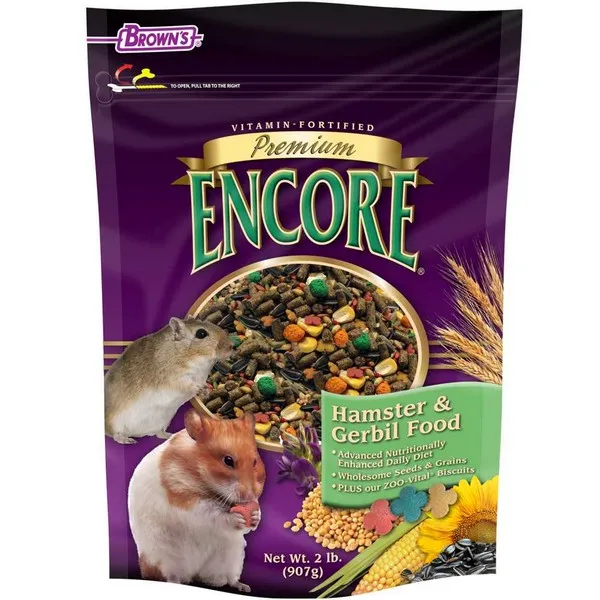 2 Lb F.M. Brown Encore Premium Hamster Food - Food